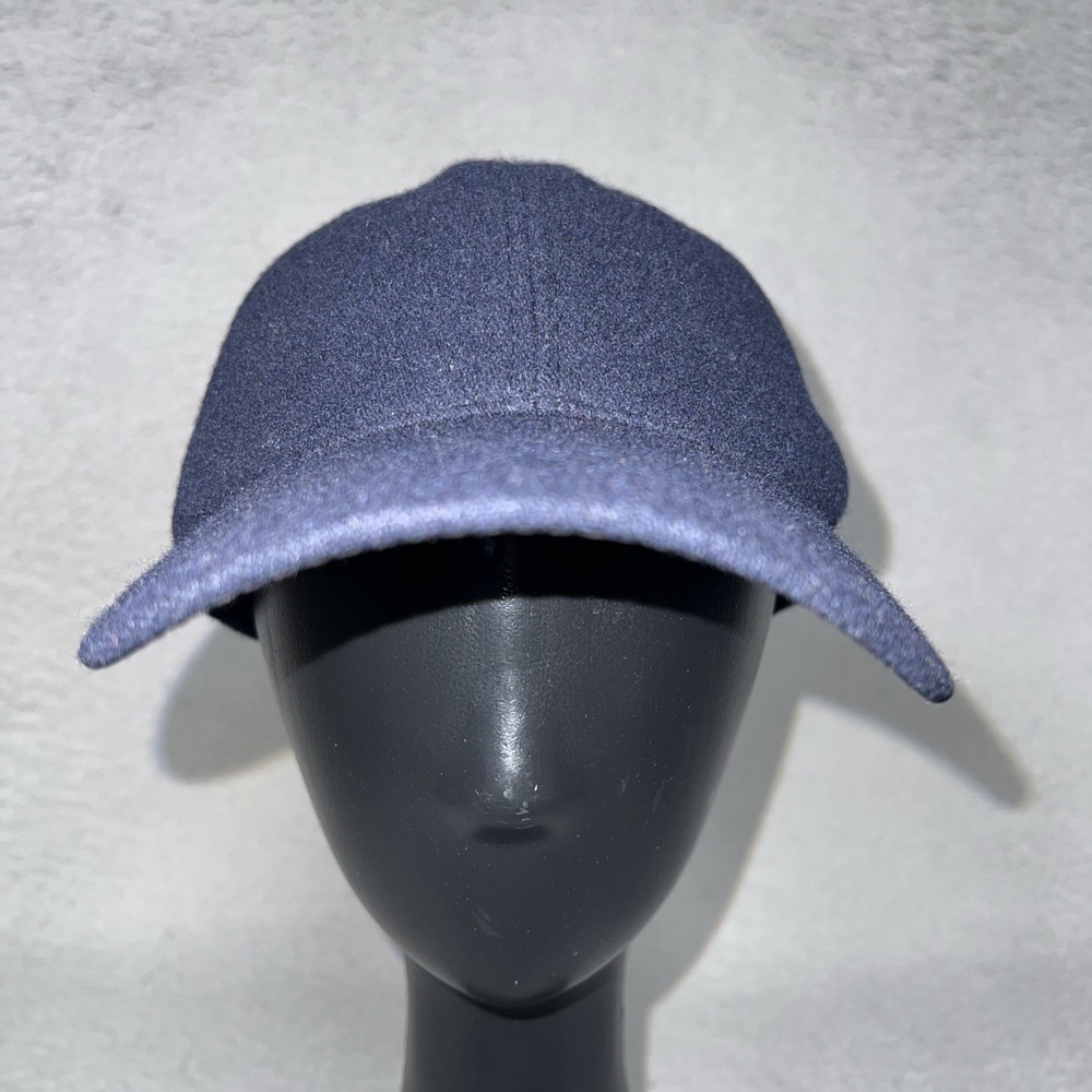 Brooks Brothers Baseball Cap Hat Men Sz S/M Blue Wool Blend Embroider Sheep Logo